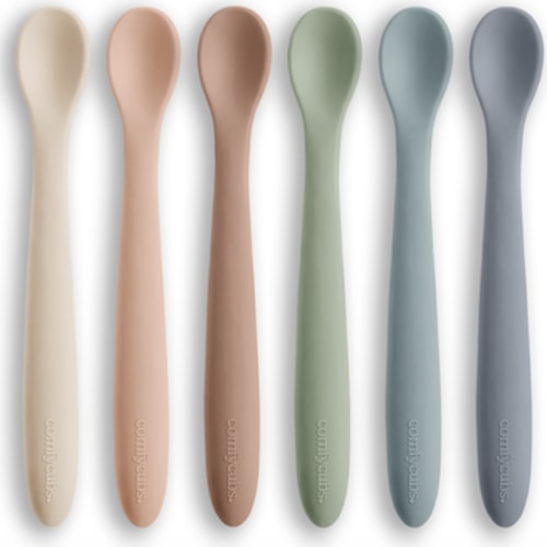 Silicone Baby Spoons Set, 6 Pack
