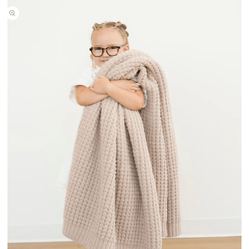 WAFFLE KNIT TODDLER BLANKETS