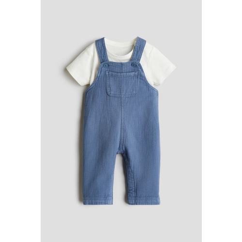 2-piece Overall and Shirt Set