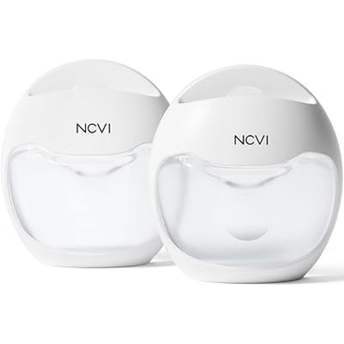 NCVI Silicone Breast Milk Collector Catcher, Let Down Manual Breastmilk Saver Collection Cup for Leaking Milk, Wearable Nursing Cups BPA Free, Invisible Slim Design for Regular Bra, 2.3oz/70mlx2 Count