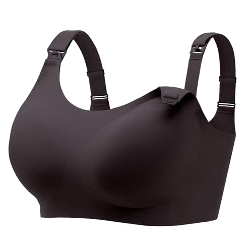 Angelhood Seamless Nursing Bra for Women Wire Free Full Coverage Nursing Bra T-Shirt Bra with Extra Extender