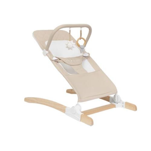 Aspen Wooden Baby Bouncer - Organic Oat