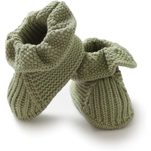 mimixiong Baby Booties Newborn Infant Sock Shoes Hand Knitting Crochet Boy and Girl Cozy Shoes