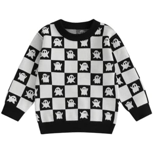 Toddler Baby Girl Boy Halloween Outfit Long Sleeve Crewneck Knit Sweater Warm Pullover Top Cute Fall Winter Clothes