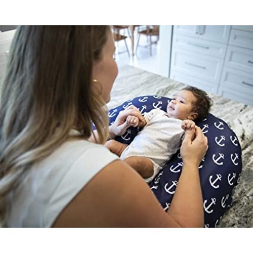 Removable Newborn Lounger Cover Water Resistant with Nautical Anchors