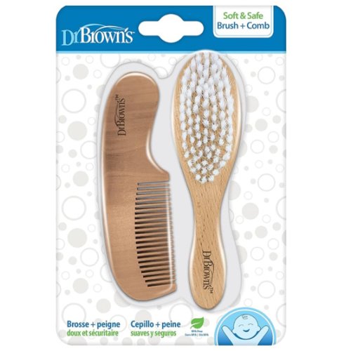Dr. Brown's Soft and Safe Baby Brush + Comb