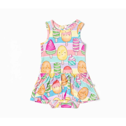 Treat Yo'Self Racer Back Ruffle Dress