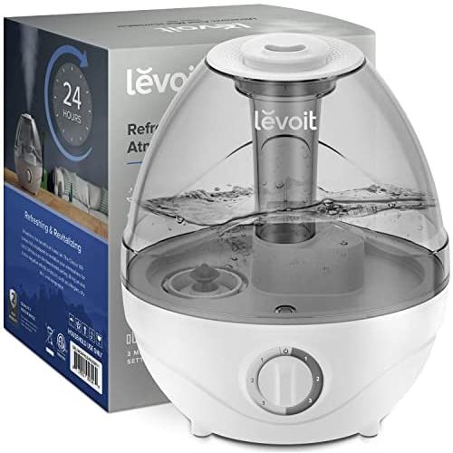 LEVOIT Humidifiers for Bedroom Large Room (2.4L Water Tank), Cool Mist Vaporizer for Home Whole House, Quiet for Baby Kids Nursery, Ajustable 360° Rotation Nozzle, Auto Shutoff, Night Light, BPA-Free