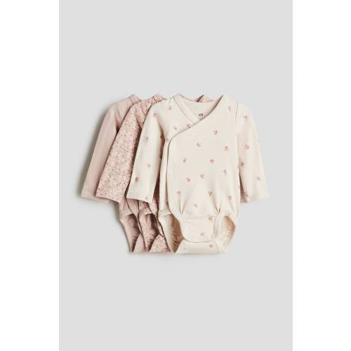 3-PACK WRAPOVER BODYSUITS