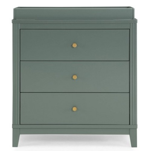 Delta Children Eloise 3 Drawer Dresser with Changing Top, Color: Grassy Glen