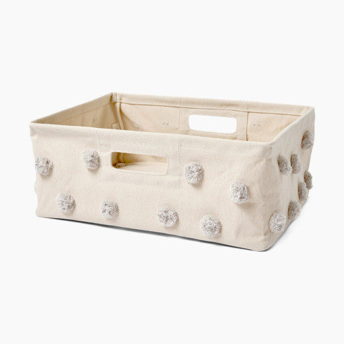 Pehr Pom Pom Hide Away Basket - Grey, Small