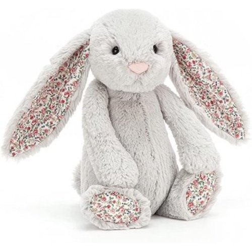 Jellycat Blossom Silver Bunny Stuffed Animal, Medium 12 inches | Rabbit and Bunny Plush Toy | Classic Children's Gift