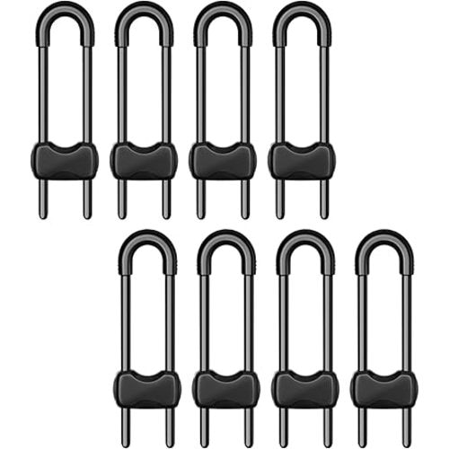 Cabinet Locks for Babies,8 Pack U-Shaped Child Locks for Cabinets, Baby Proofing Cabinets, Child Proof Cabinet Latches,Child Safety Cabinet Locks with Adjustable (Black)