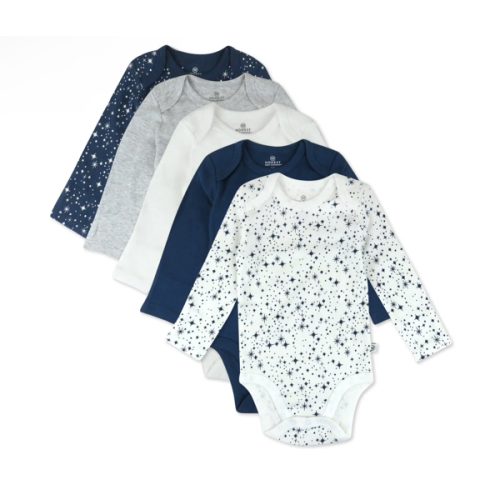 5-Pack Organic Cotton Long Sleeve Bodysuits | Honest Baby Clothing