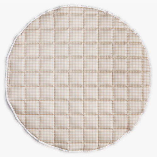 Picnic Gingham Play Mat - Beige | Gooselings