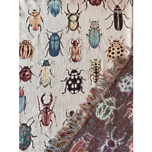 Woven Beetle Blanket Light – Made Wild Designs