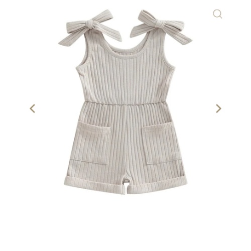 Ribbed Romper with Pockets – The Ollie Bee