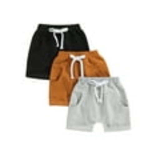 Hirigin 3-Pack Toddler Baby Boy Summer Sports Shorts Solid Drawstring Shorts Pants 6 12 18 Months 2T 3T Casual Clothes