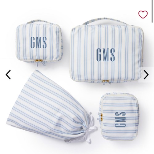 Mark & Graham | 4 Piece Striped Packing Cube Set