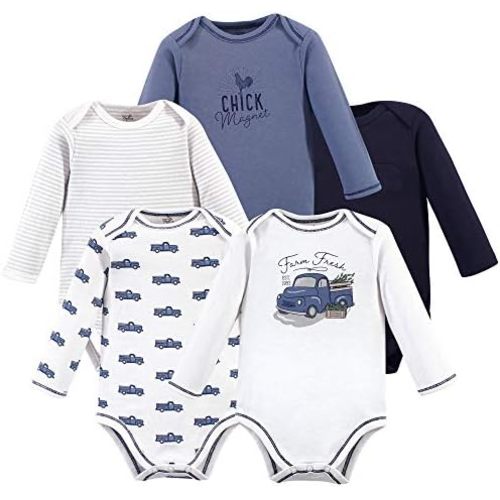 Touched by Nature unisex-baby Organic Cotton Long-sleeve Bodysuits