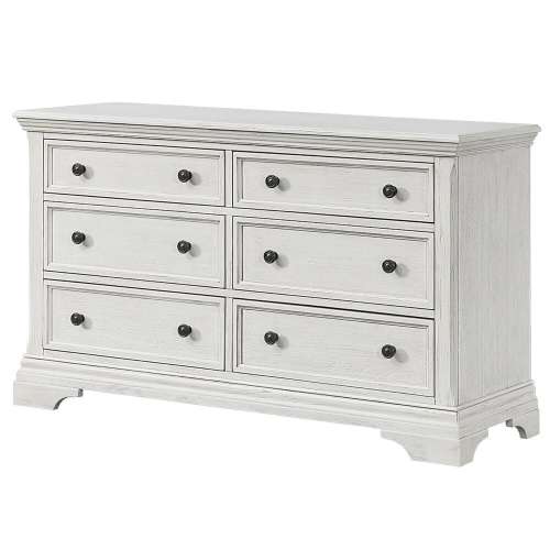 Eastern Shore Olivia Double Dresser in Brushed White