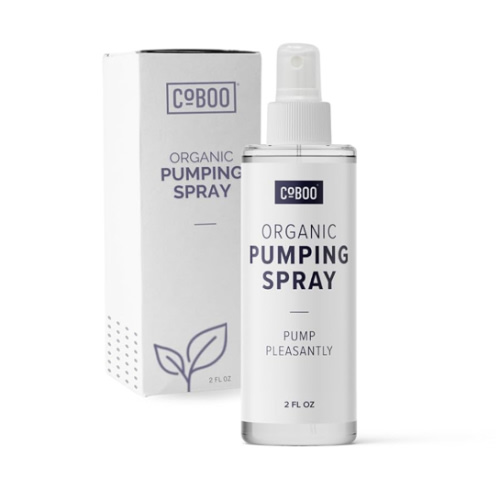 Pumping Spray 2 Fl Oz | Organic Skin Lubricant for Breast Pumping | Pump Flange Spray for Breast Shields | Vegan & Lanolin Free, Made in USA | Helps Sore Nipples & Clogged Milk Ducts