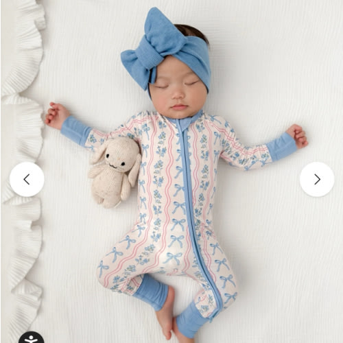 Amelia Bow Zipper Romper – In my Jammers