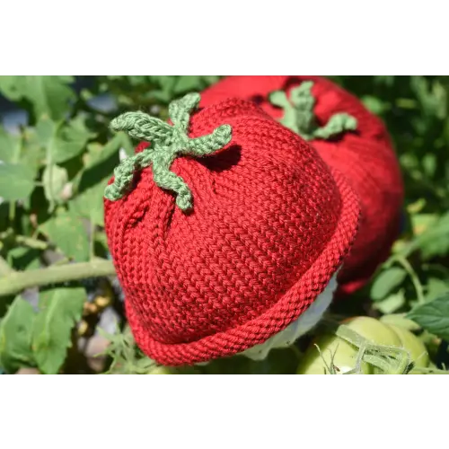 Merino Wool Tomato Hat (6-12 months)