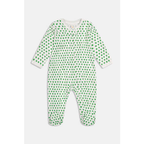 Infant Hearts Zipper Footie
