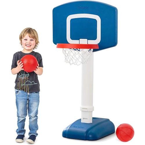 GoSports Tot Shot Toddler Basketball Set - Kids Indoor & Outdoor Toy Hoop with Adjustable Height