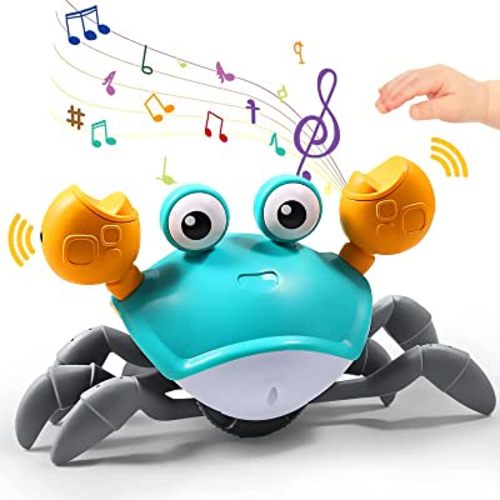 Crawling Crab Baby Toy, Green