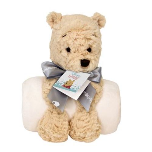 Lambs & Ivy Disney Baby Classic Winnie The Pooh Blanket & Plush Baby Gift Set