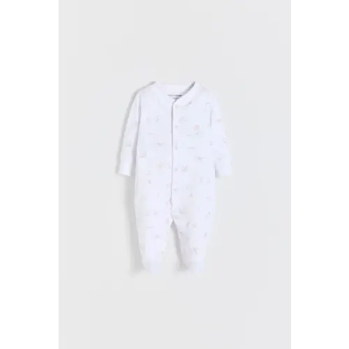 Tiny Woods Front-Snap Footie