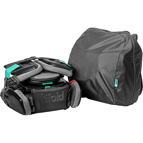mifold hifold fit-and-fold Booster seat Carry Bag, Ideal for Storage and Travel, Bag Only, Seat Sold Separately, Black