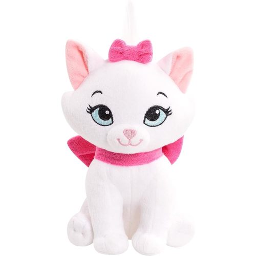 Disney Classics Bean 6.5-inch Small Plush Stuffed Animal, Marie, Cat, The Aristocats Plush, Kids Toys for Ages 2 Up by Just Play