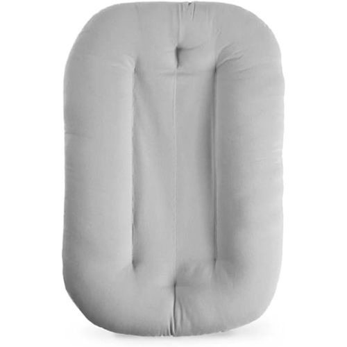 Baby Lounger for Newborn, Bionic Design Baby Lounger, Soft Organic Cotton Breathable Lounger for Infants 0-18 Months (Gray)