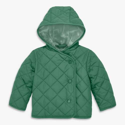 Baby quilted fleece-lined puffer jacket | Primary.com