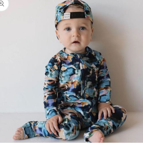 Bamboo Zip Pajamas | Charli Print