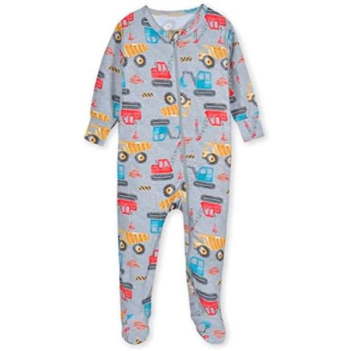 Gerber Unisex Baby Toddler Buttery-Soft Snug Fit Footed Pajamas with Viscose Made with Eucalyptus
