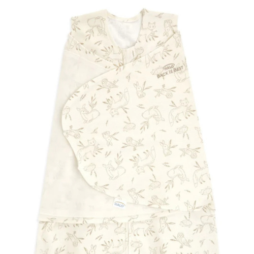 100% Cotton Baby Swaddle Forest Lullaby | Newborn | HALO US