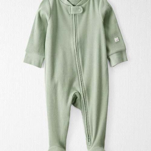 Sage Green Baby Organic Cotton Rib Sleeper | Carter’s Oshkosh Canada