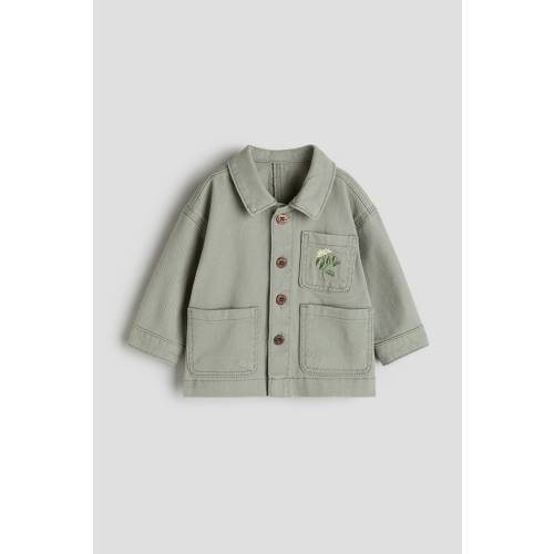 Shacket with Embroidered Motif