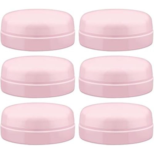 Maymom Solid Lids Aka Travel Caps w/Sealing Ring Compatible with Avent Bottle; Cap Replace Avent Natural Bottle Screw Ring n Sealing Disc; Fit Avent Anti-colic Polypropylene, Glass Bottle, Avent Pink