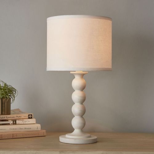 Naturalist Wood Ball Table Lamp (19")
