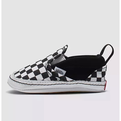 Infant Slip-On V Checkerboard Crib Shoe