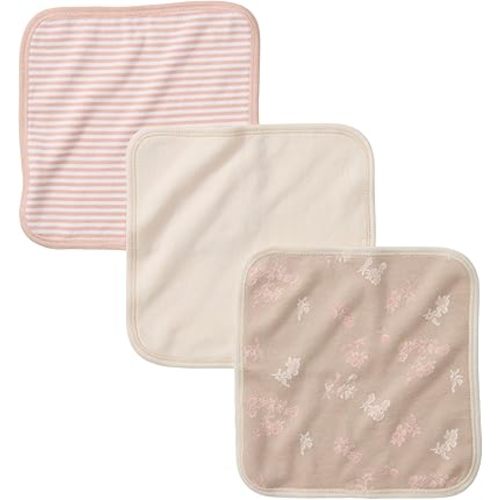 Burt's Bees Baby Infant Washcloths, 100% Organic Cotton, Soft and Super Absorbent Knit Terry & Woven Terry Wash Cloth - 3 Pack Set