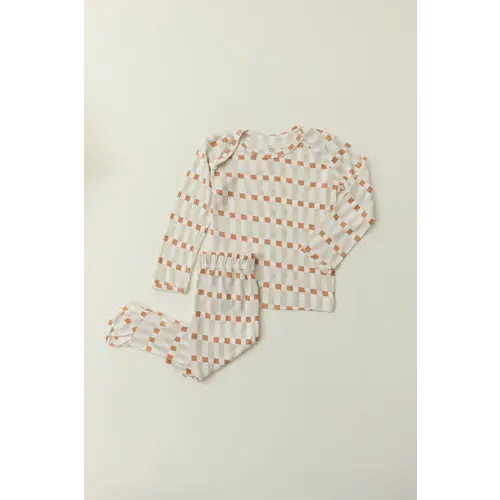 Biscotti Check Baby Sleep Set, 0-3 mon.