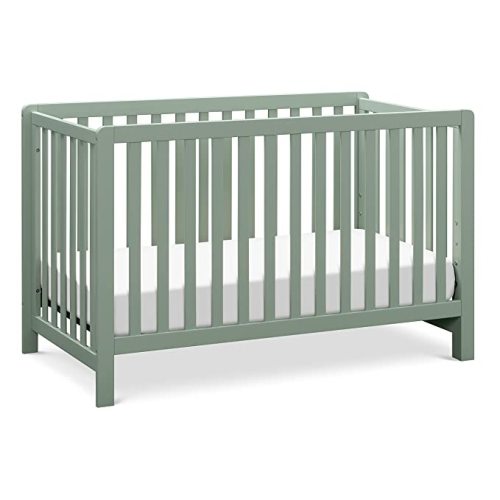 Carter's by DaVinci Colby 4-in-1 Baby Crib Convertible to Toddler Bed, Daybed, Full-Size Bed - Durable - GREENGUARD Gold Certified - 4 Adjustable Heights, Conversion Kit Sold Separately - Light Sage