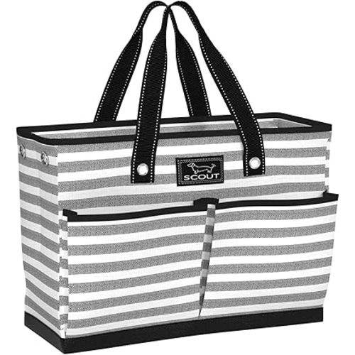 SCOUT BJ Bag - Large, Utility Tote Bag for Women, Nurses, Teachers and Moms with Zipper & 4 Exterior Pockets for Organizing.