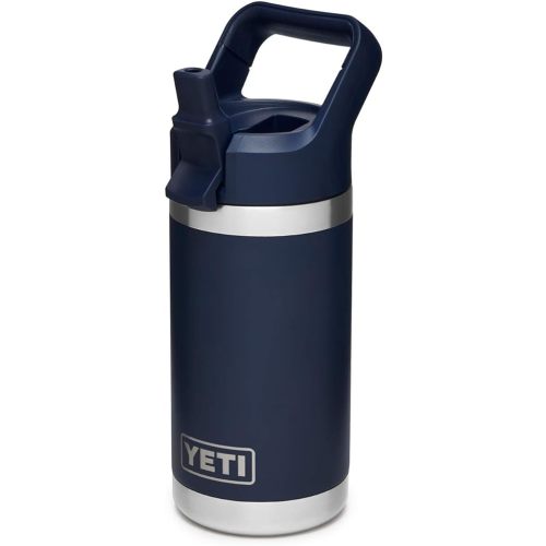 YETI Rambler Jr. 12 oz Kids Bottle, with Straw Cap, Navy